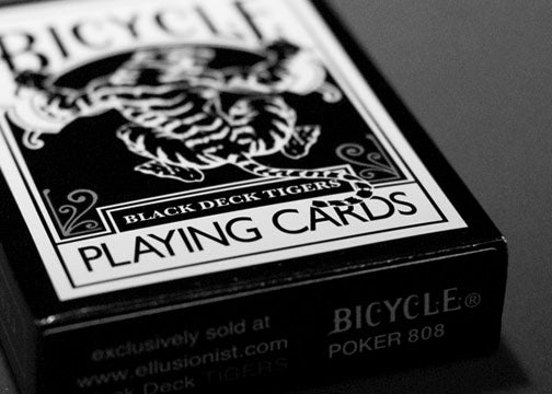 Bicycle Black Tiger Deck by USPCC Standard | Ellusionist