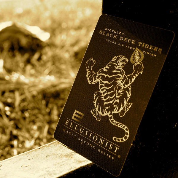 Bicycle Black Tiger Deck by USPCC Standard | Ellusionist