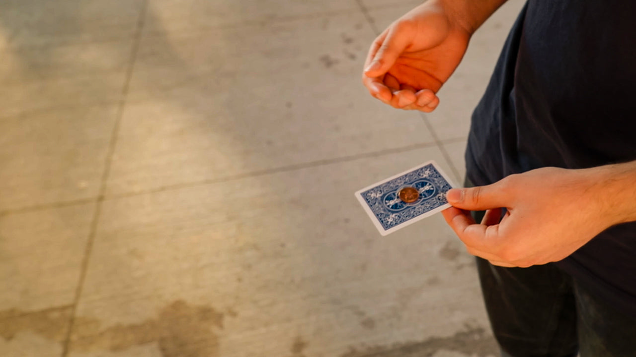 Lava: Coin Through Card Gaff by Antonio Bourgeois | Ellusionist