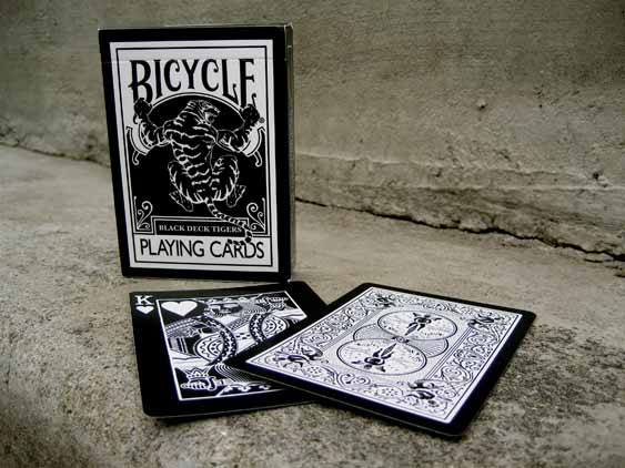 Bicycle Black Tiger Deck by USPCC Standard | Ellusionist