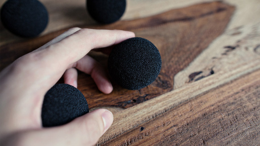 Black Sponge Balls (Set of 4) by Ellusionist | Ellusionist