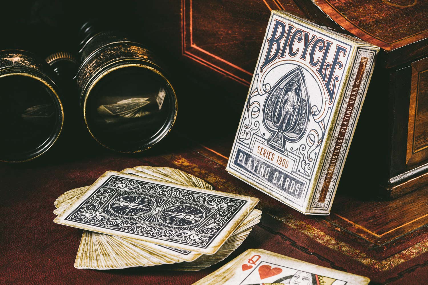Bicycle 1900 - Blue by USPCC Crushed | Ellusionist