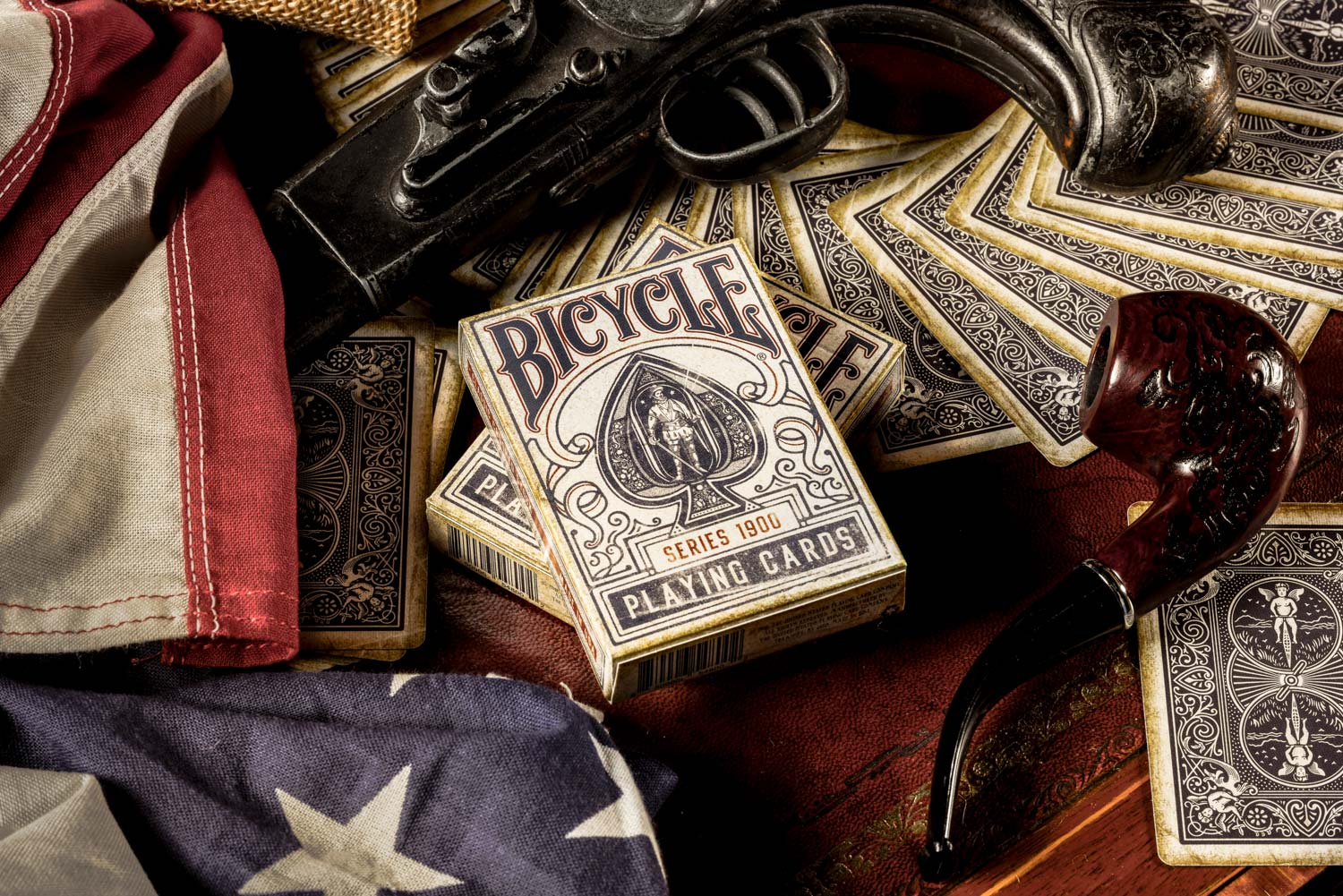 Bicycle 1900 - Blue by USPCC Crushed | Ellusionist