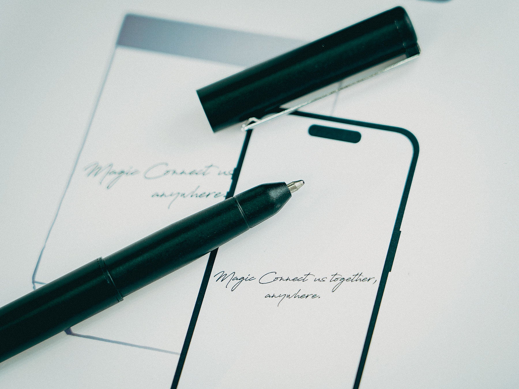 Memo pad deals with pen