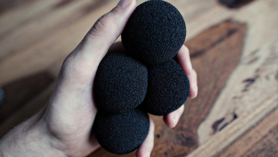 Black Sponge Balls (Set of 4) by Ellusionist | Ellusionist